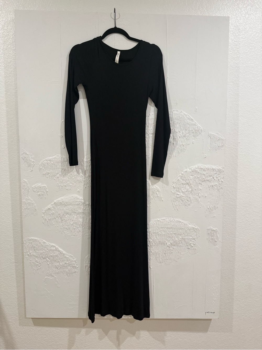 Artizia Black Long-Sleeve Maxi Dress